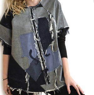 Denim Violin Top